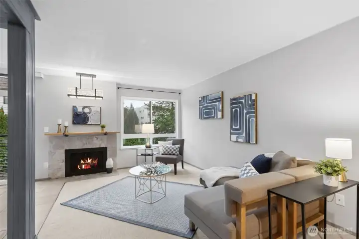 Welcome home to 1184 sq/ft of flexible, comfortable, and affordable upgraded living in unit 217 of Northgate West. Located far from traffic noise, on the quieter Eastside of the building and short blocks to light-rail.