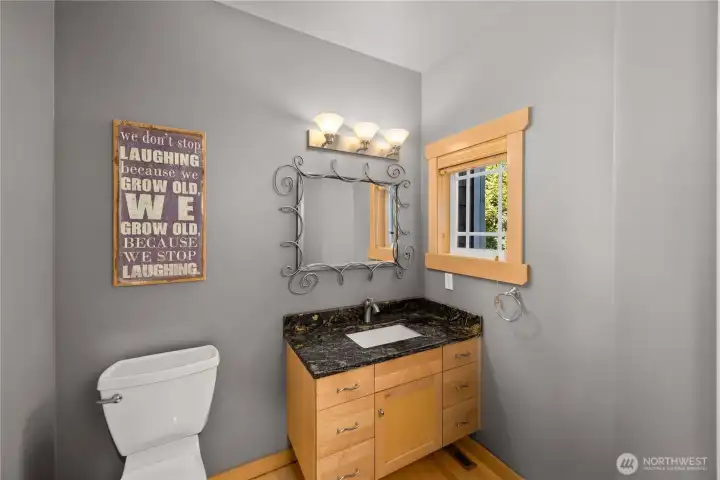 1/2 bath on main level