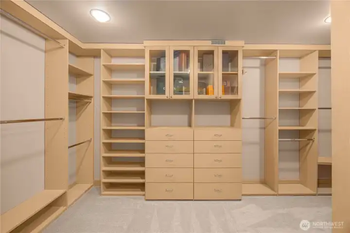 Primary closet