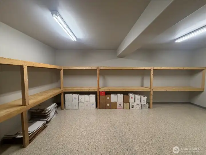 Huge Storage area located on lower level