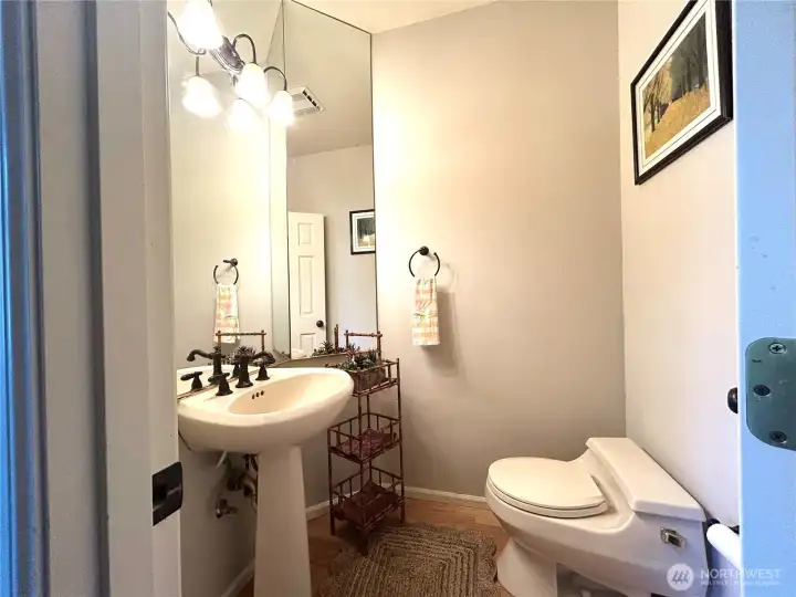 half bathroom near family room