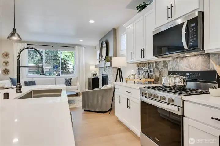 Photos of furnished model home on Lot 18 of same plan. No two homes are alike. Color selections and details will vary. Ask for details