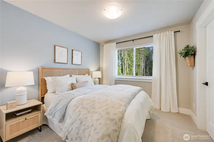 Photos of furnished model home on Lot 18 of same plan. No two homes are alike. Color selections and details will vary. Ask for details