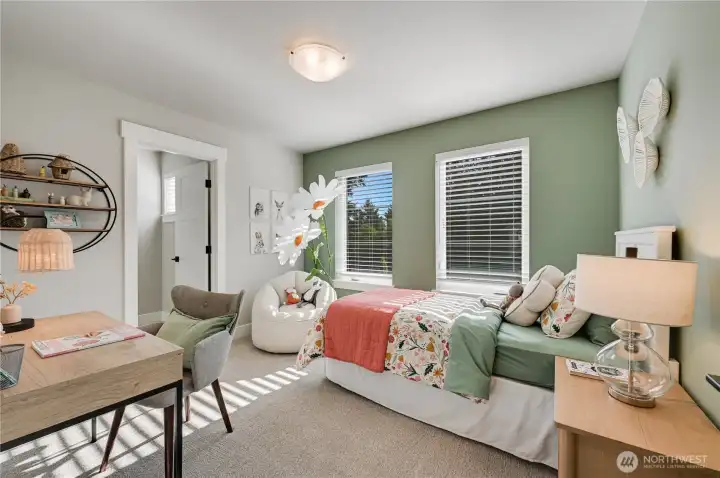 Photos of furnished model home on Lot 18 of same plan. No two homes are alike. Color selections and details will vary. Ask for details