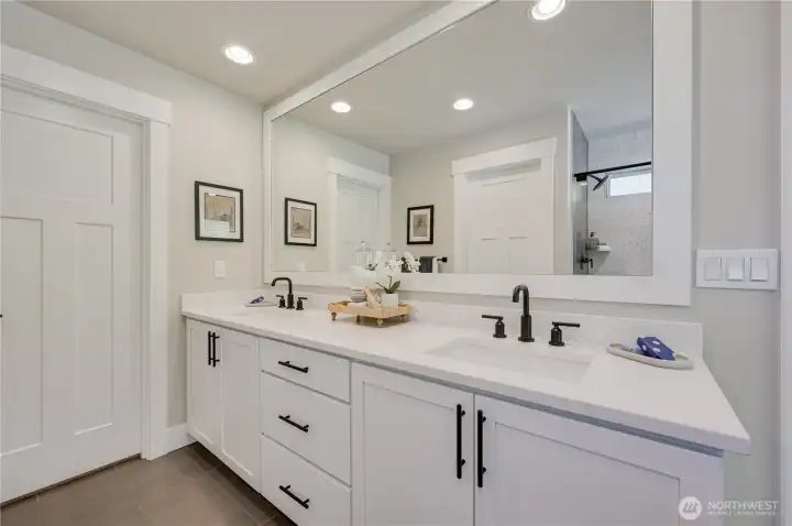 Photos of furnished model home on Lot 18 of same plan. No two homes are alike. Color selections and details will vary. Ask for details