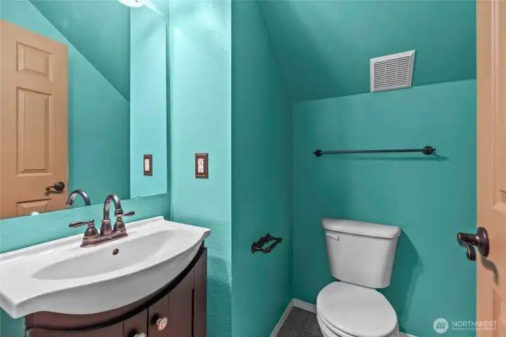 Half bath off informal living room.