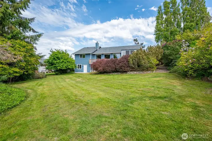 Plenty of room to relax in this private back yard
