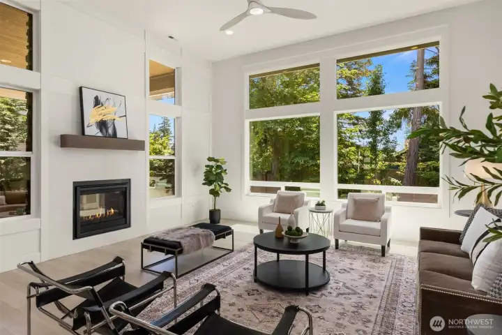 Welcoming great room with ample space for gathering and entertaining.