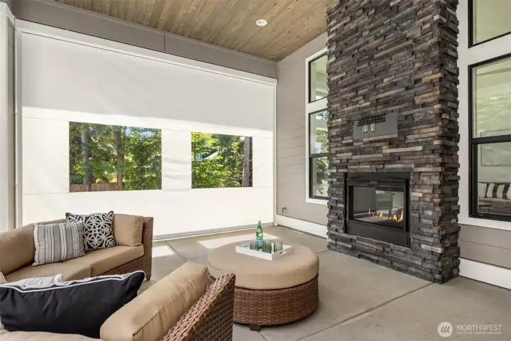 Start your day with a cup of coffee or unwind with a glass of wine by the fireplace on the covered patio. With an optional all-season enclosure, this inviting outdoor retreat can be enjoyed year-round, rain or shine.