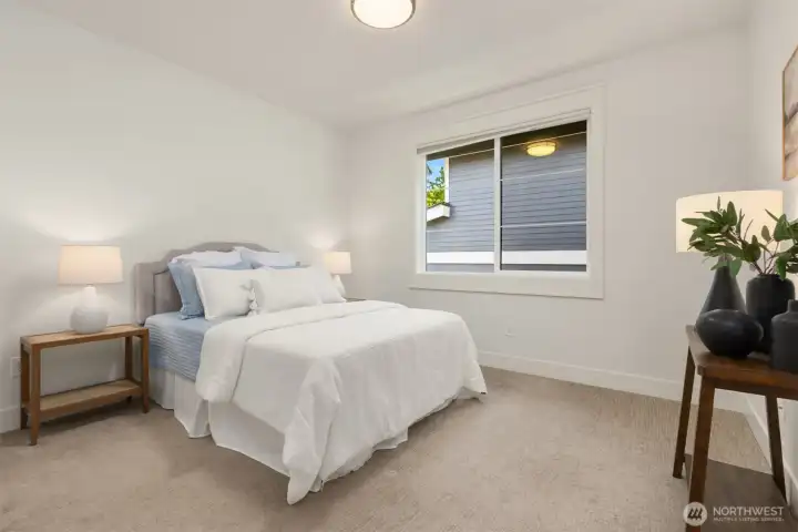 Another view of the bedroom suite.