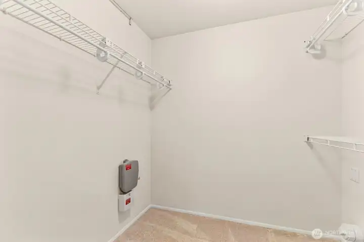 Large walk in closet.