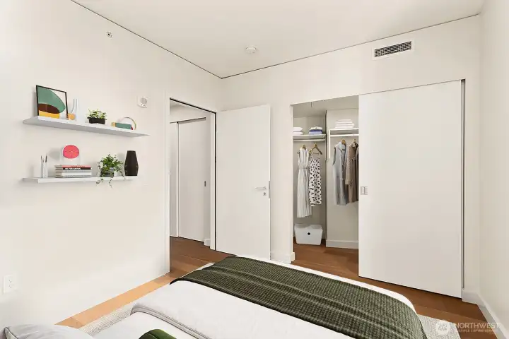 Virtually staged.