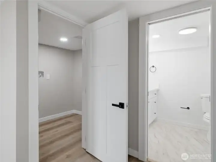 Door to the utility room