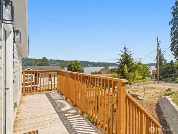 Generous decking to enjoy the views