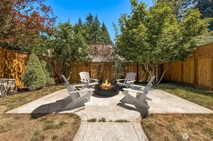 Fully Fenced Backyard with Large Patio *virtually staged*