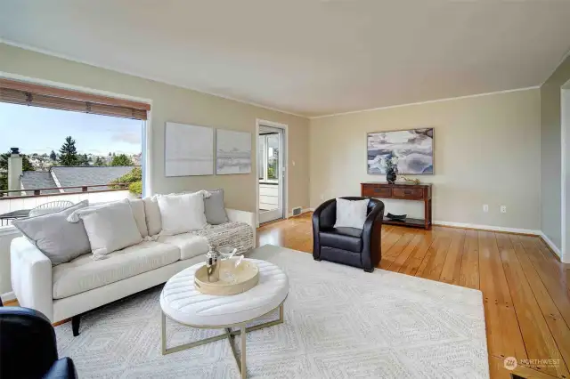 Enjoy direct access from the living room to the large deck.