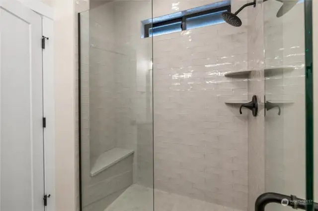 Primary walk-in-shower