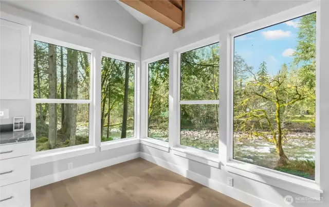 Dining/Kitchen River Views - Main Floor
