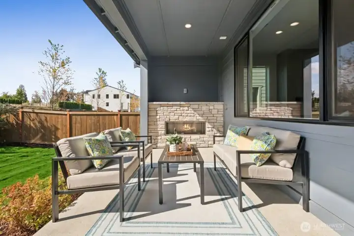 Enjoy the outdoors on your back patio!