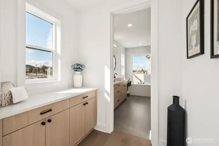 Additional storage in primary suite
