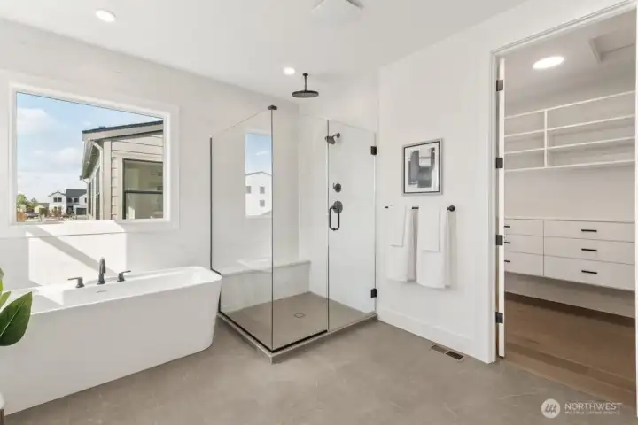 Beautiful primary bathroom
