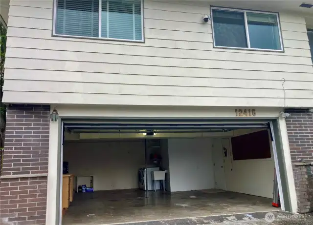 Spacious two car garage