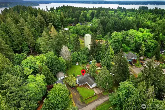 Breathtaking panoramic views of Puget Sound and Mount Rainier. Carlyon Beach has private amenities, including a clubhouse, beach, two playgrounds, a dog park, kayak racks, and a marina.