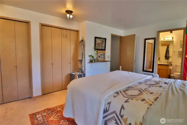 Primary bedroom with full bath.