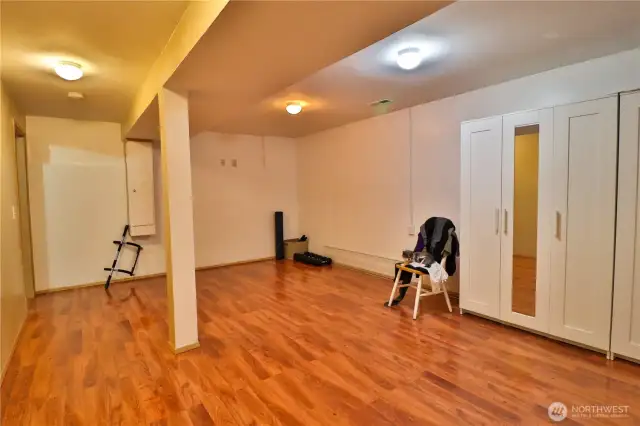 Added lower-level bonus room, Playroom / Office / TV room??