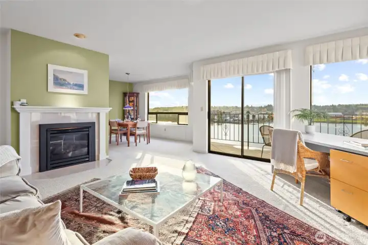 The HOA dues cover the gas, so you can use the fireplace on cool, gray days without increasing your energy bills.