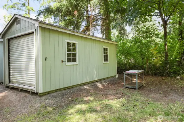 One of two garage units.