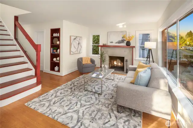 Bright living space with abundant natural light and a beautiful picture window.