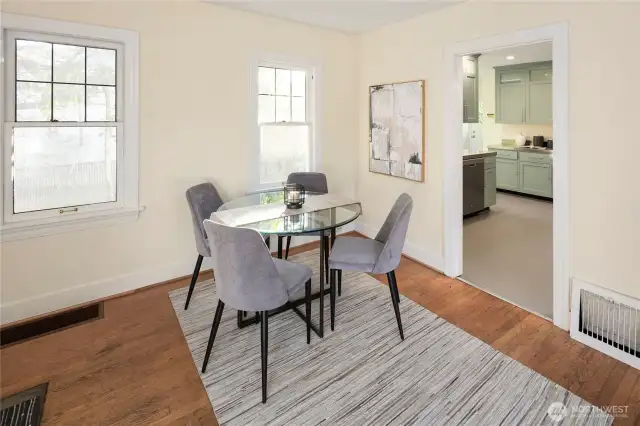 Dining space.