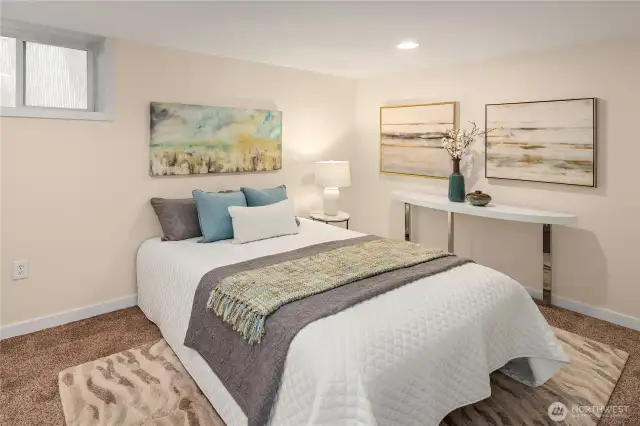 Lower level bedroom.