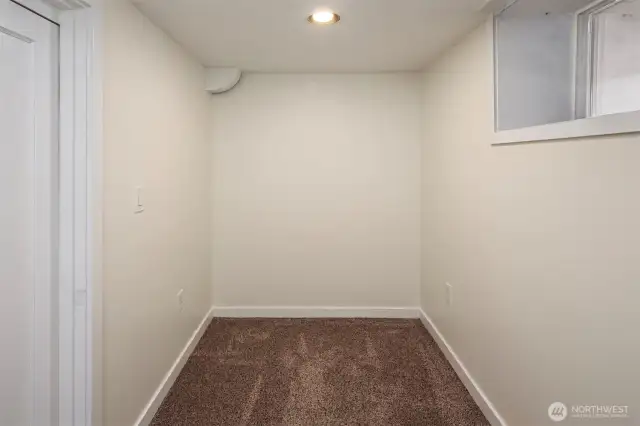 Flex room on lower level.