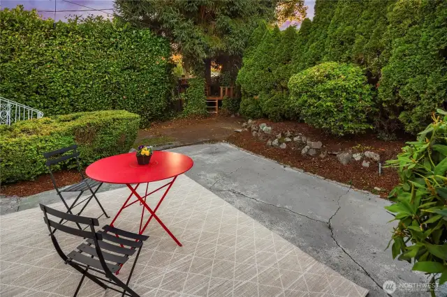 Room to relax and enjoy the back yard.