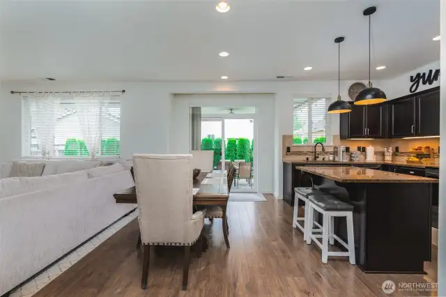 Dining area off the kitchen