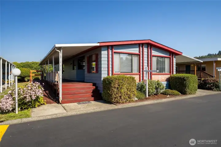 Enjoy the Good Life at The River Estates home #237 a warm and inviting home offering entry stairs and a ramp! Schedule your tour today!