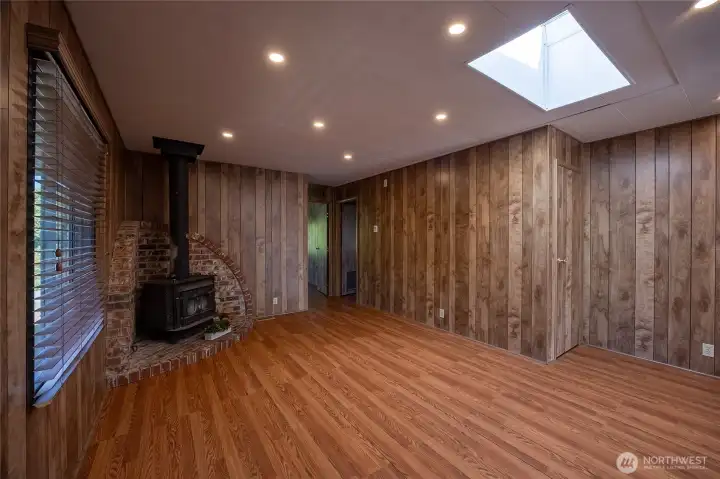 Family Room with Skylight