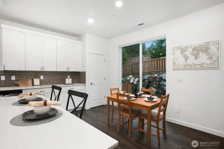 Ample dining space!