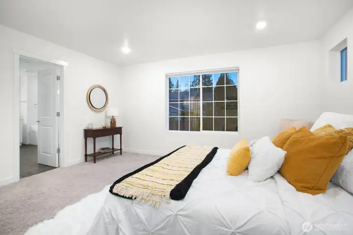 Light filled master bedroom!