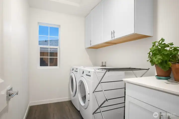 Laundry room with extra storage!