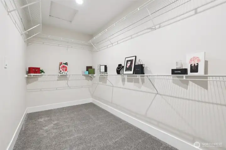 Closet is big enough to go shopping every weekend