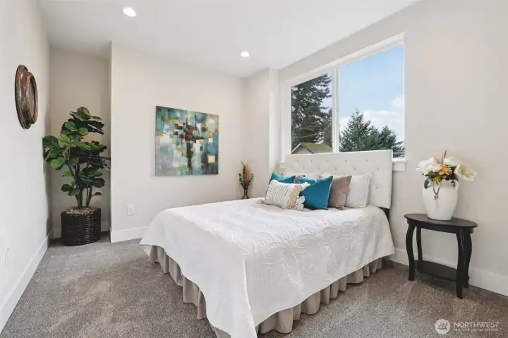 Basement bedroom is also good size