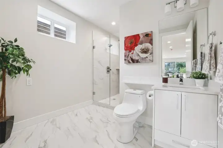 Basement bathroom