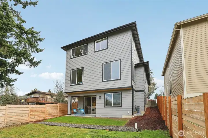 Backyard is good size