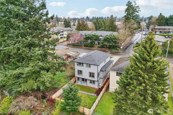 Aerial view to show the home