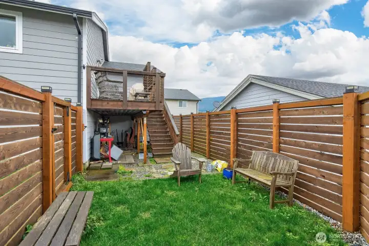 Fully Fenced Back Yard