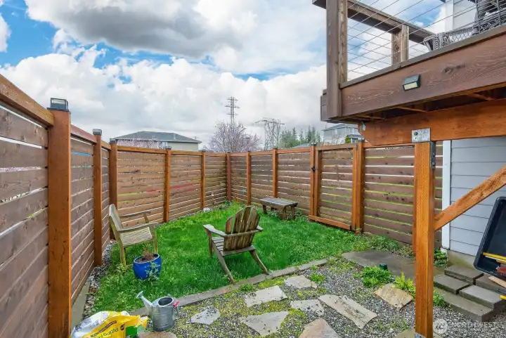Fully Fenced Back Yard