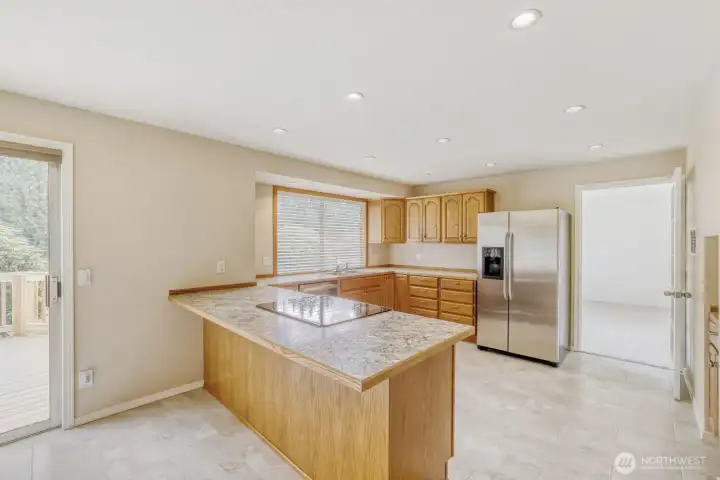 kitchen with new appliances